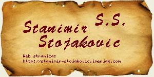 Stanimir Stojaković vizit kartica